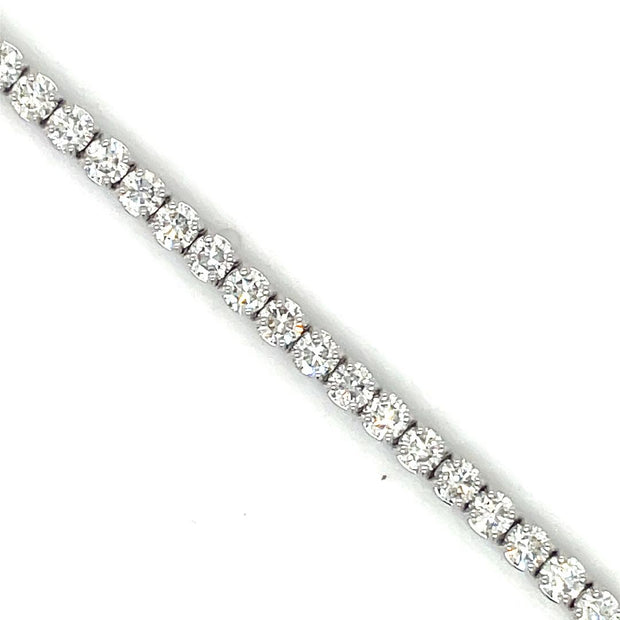 14k White Gold and Diamond Tennis Bracelet