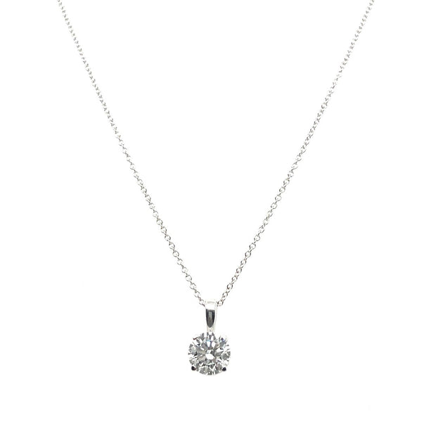 14K White Gold Lab Grown Diamond Necklace