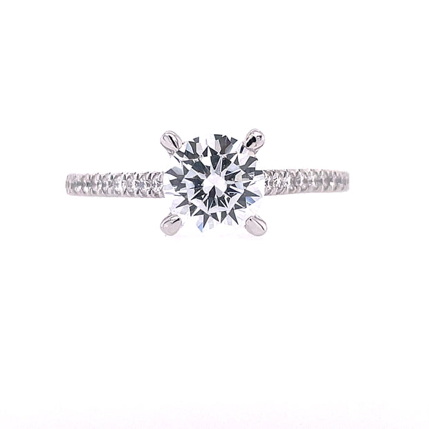 14K White Gold Gabriel & Co. Diamond Engagement Ring