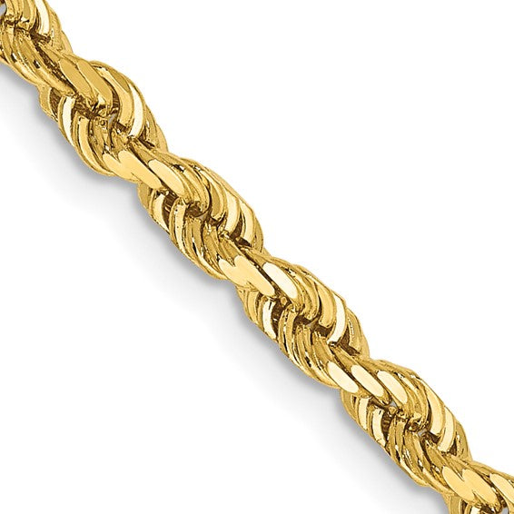 14k Yellow Gold Rope Chain