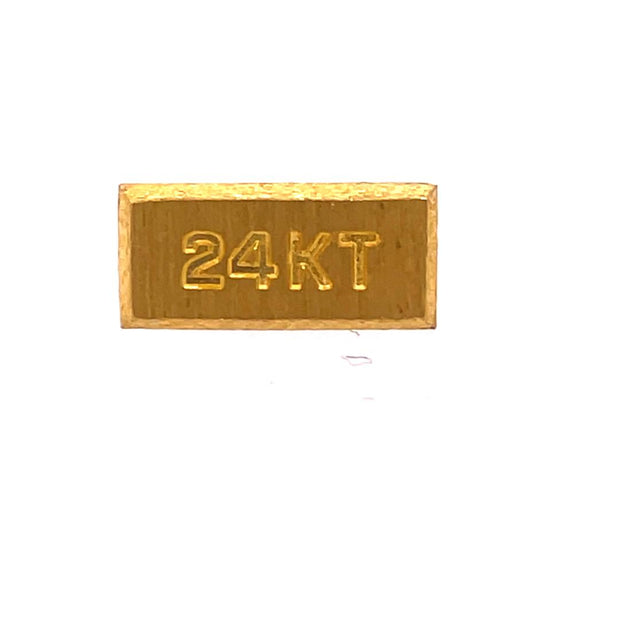 24K Yellow Gold Bar Tie Tack