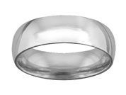 14K White Gold Comfort Fit Goldman Luxe Wedding Band Featuring High Polish Finish