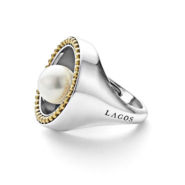 LAGOS Luna Pearl Statement Ring