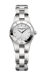 Baume & Mercier Linea Stainles Steel Watch Featuring Silver Tone Dial