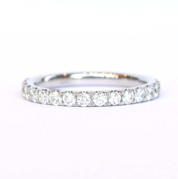 14K White Gold Diamond Eternity Band