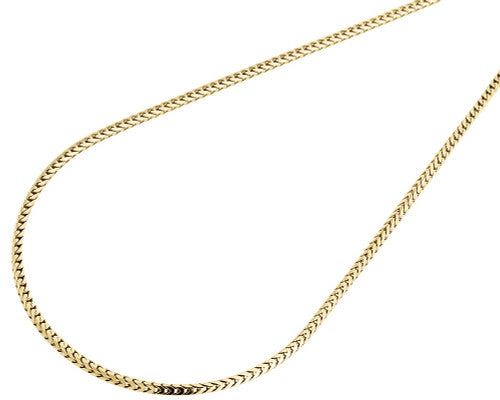 Leslie's 14K Yellow Gold Franco Chain Measuring 20 Inches In Length And 1.1MM Wide