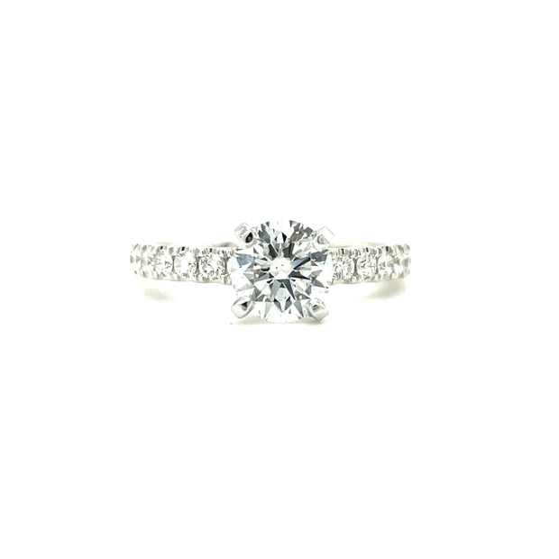 14k White Gold Private Label Diamond Engagement Ring