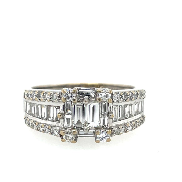 18K White Gold  LeVian Diamond Ring