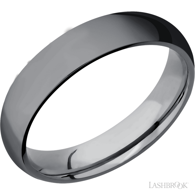 Lashbrook 5 mm Wide Domed Tantalum Band Featuring Polished Finish