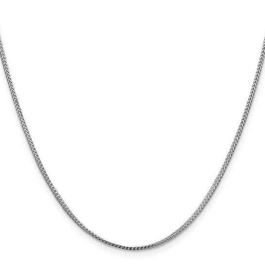 14K White Gold Franco Chain