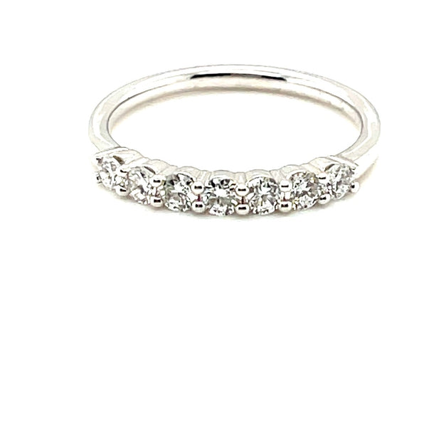Private Label 14K White Gold  Lab Grown Diamond Band