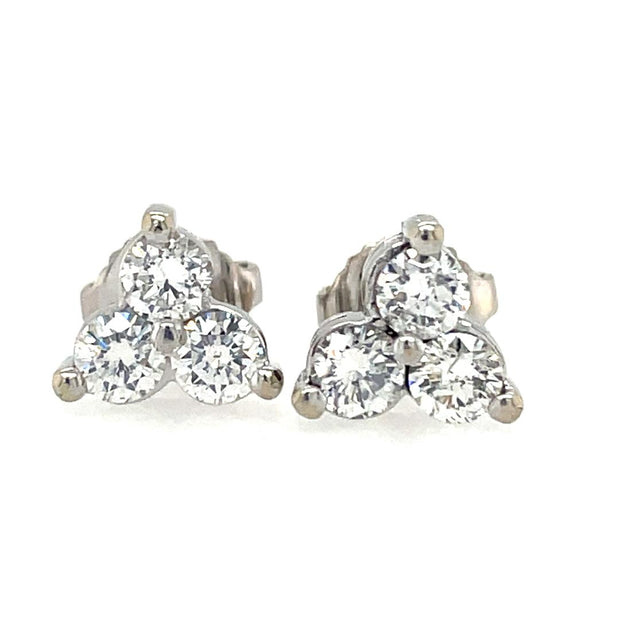 14K White Gold Kwiat Diamond Earrings