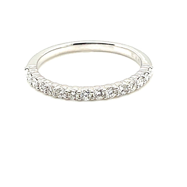 Private Label 14K White Gold  Lab Grown Diamond Band