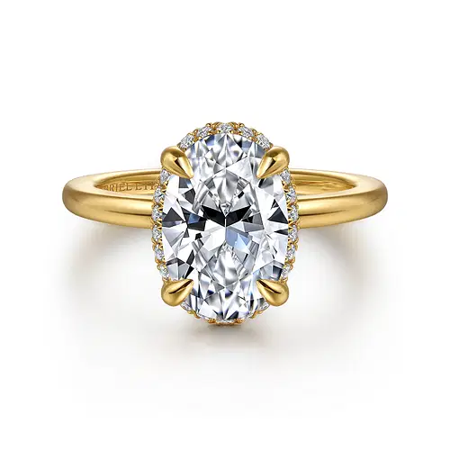 Gabriel & Co 14K Yellow Gold Engagement Ring Mounting