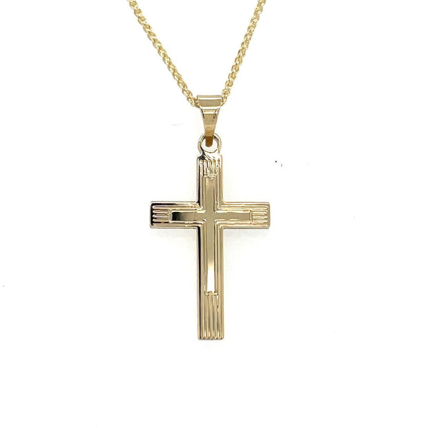 14K yellow gold cross