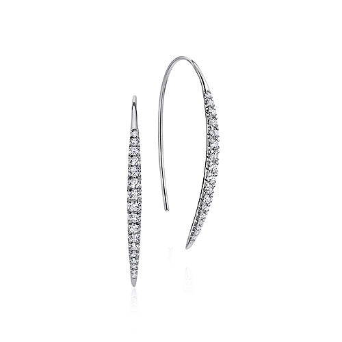 Gabriel & Co. 14K White Gold Diamond Earrings