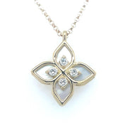 Roberto Coin Venetian Princess Mother Of Pearl Diamond Necklace