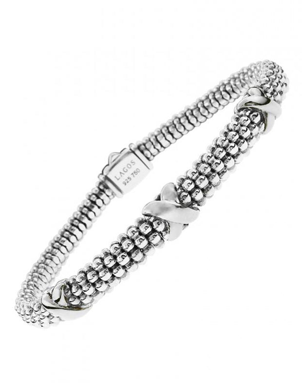 Sterling Silver LAGOS Station Bracelet