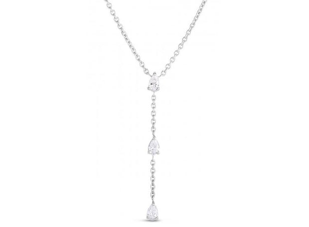 Roberto Coin Diamond Drop Necklace