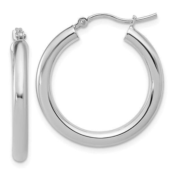 14K Gold Medium Hoop Earrings