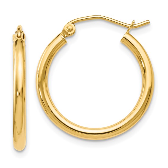 14K Yellow Gold Small Hoop Earrings