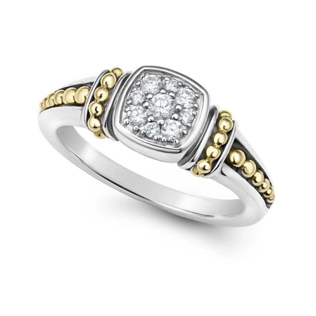 LAGOS Two-Tone Diamond Ring