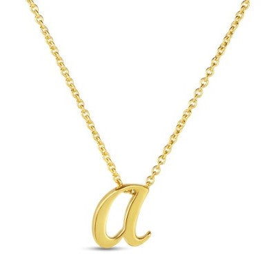 Roberto Coin 18k Tiny Treasures 'A' Necklace