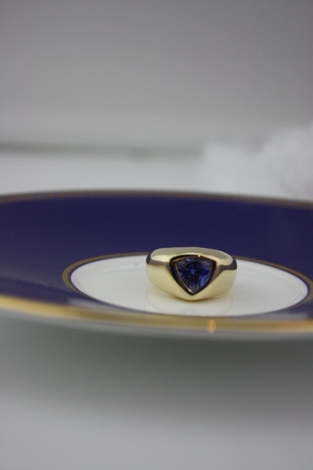14K Yellow Gold Tanzanite Ring