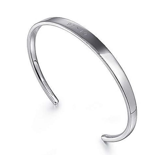 Sterling Silver Gabriel & Co. Special Edition Covid 19 Cuff Bracelet