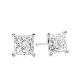 14K White Gold Diamond Stud Earrings .40 TWT