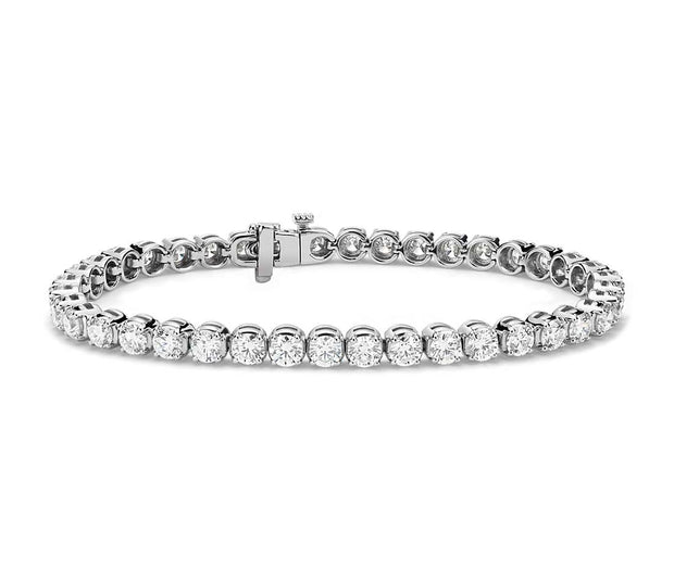 14K White Gold Diamond  Tennis Bracelet