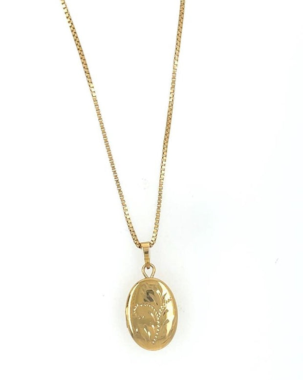14K Yellow Gold Locket