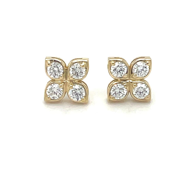 18K Roberto Coin Diamond Earrings