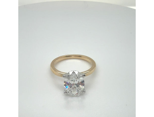 14K Yellow & White Gold Diamond Engagement Ring