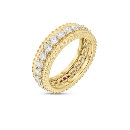 18K Yelow Gold Roberto Coin Diamond Siena Ring