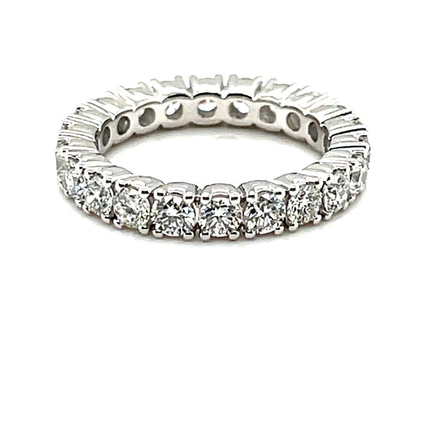 Private Label 14K White Gold  Lab Grown Diamond Band