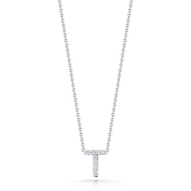 18k White Gold Roberto Coin Tiny Tresures Diamond Pendant