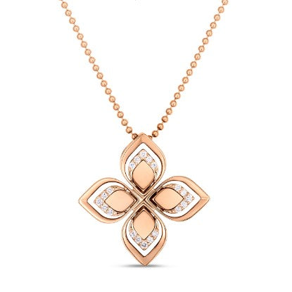 Roberto Coin Rose Gold Diamond Pendant