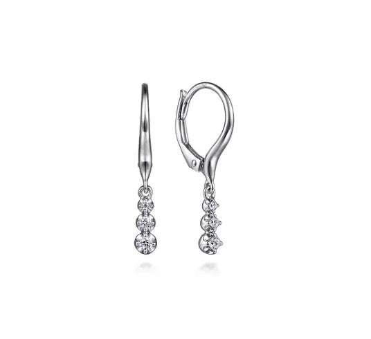Gabriel & Co. 14K White Gold Diamond Drop Earrings
