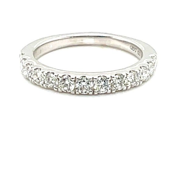 Private Label 14K White Gold  Lab Grown Diamond Band