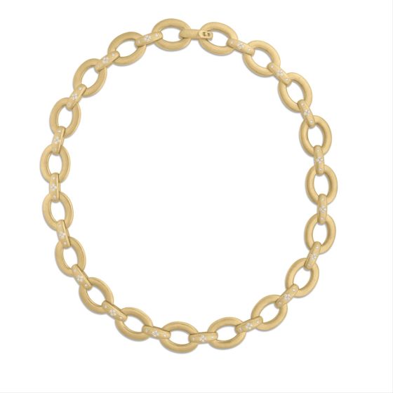 Roberto Coin 18K Yellow Gold Duchessa small oval link necklace
