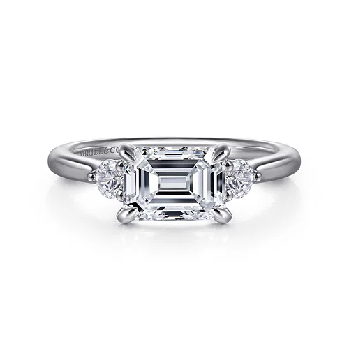 Gabriel & Co 14K White Gold Diamond Engagement Ring Mounting