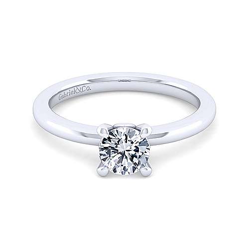 14k White Gold Gabriel & Co. Diamond Engagement Ring