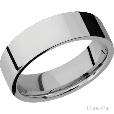 Lashbrook 7 Mm Wide Flat Titanium Band