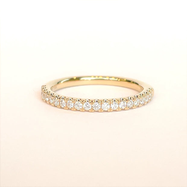 14k Yellow Gold Diamond Wedding Band