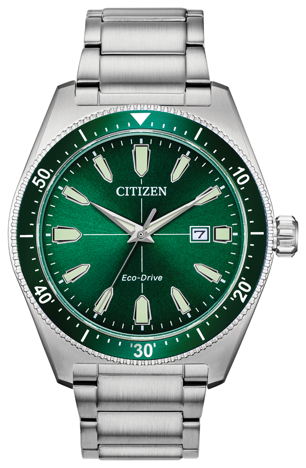 Citizen Vintage Brycen Sport Watch Featuring Green Dial