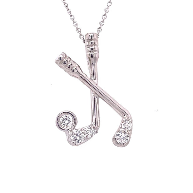 Roberto Coin 18K Tiny Treasures Diamond Golf Club Pendant