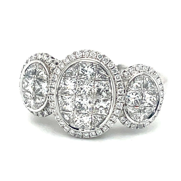 18K White Gold Simon G Diamond Engagement Ring