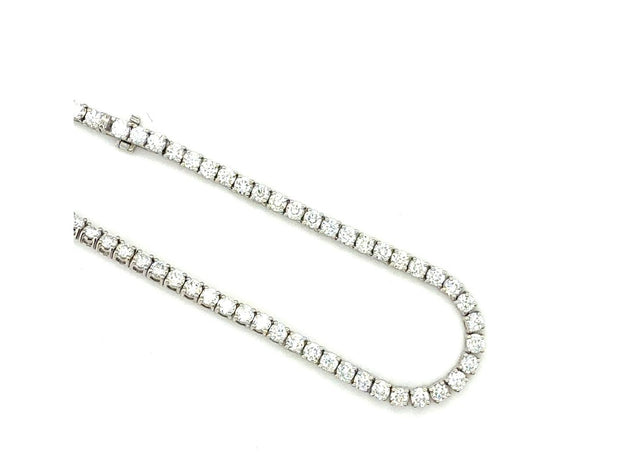 14K White Gold Diamond Necklace