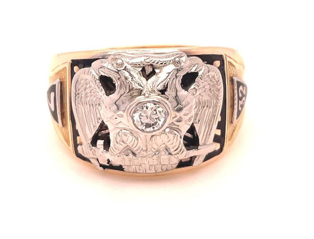 10K Yellow Gold Masonic Ring